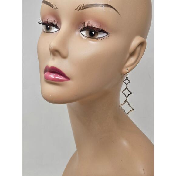 DAVID YURMAN Sterling silver Quatréfoil Triple-Drop Earrings - Picture 7 of 11